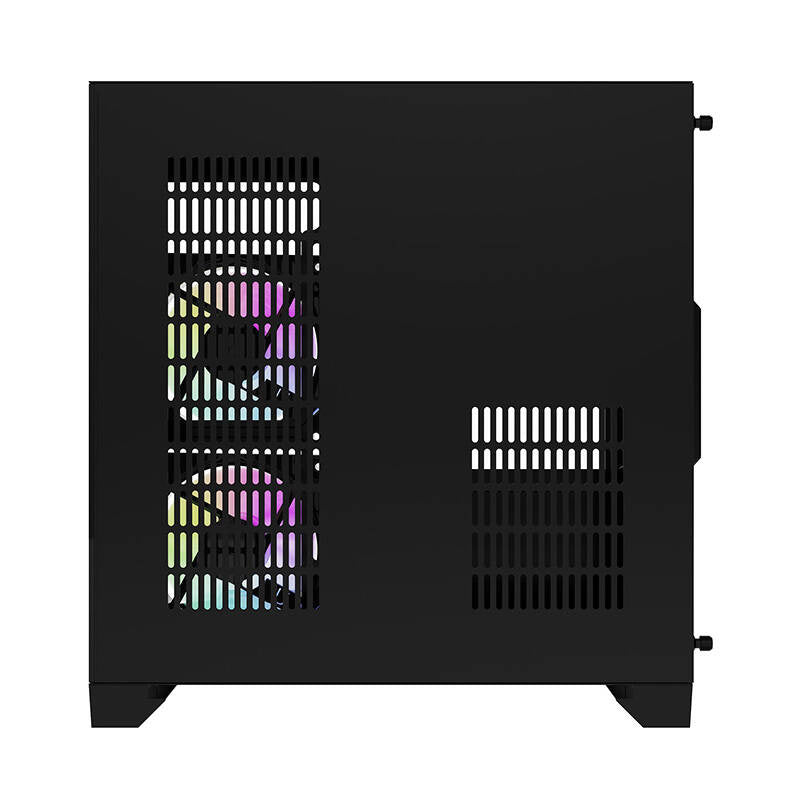 Darflash FT350 computerkasse + 5 aRGB-ventilatorer (sort)
