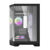 Darflash FT350 computerkasse + 5 aRGB-ventilatorer (sort)