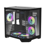 Darflash FT350 computerkasse + 5 aRGB-ventilatorer (sort)