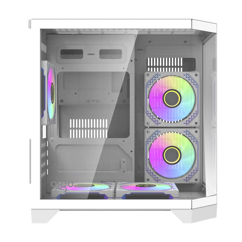 Darflash FT350 computerkasse + 5 aRGB-ventilatorer (hvid)