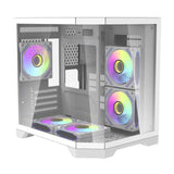 Darflash FT350 computerkasse + 5 aRGB-ventilatorer (hvid)