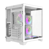 Darflash FT350 computerkasse + 5 aRGB-ventilatorer (hvid)