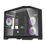 Darflash FT418 computerkasse + 6 aRGB-ventilatorer (sort)