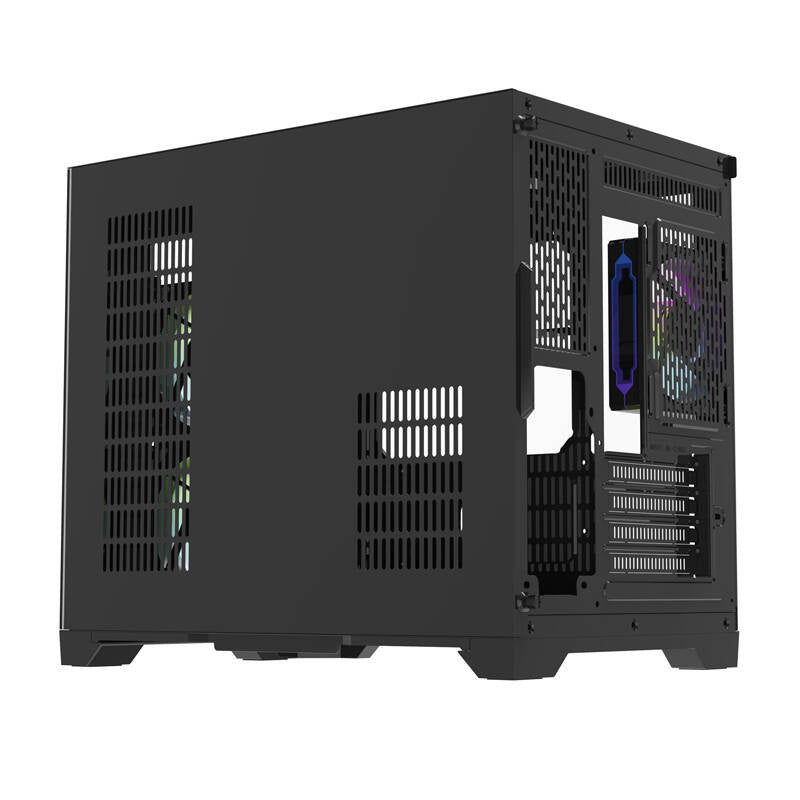 Darflash FT418 computerkasse + 6 aRGB-ventilatorer (sort)