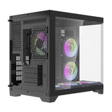 Darflash FT418 computerkasse + 6 aRGB-ventilatorer (sort)
