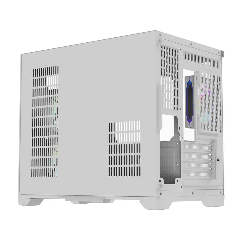 Darflash FT418 computerkasse + 6 aRGB-ventilatorer (hvid)