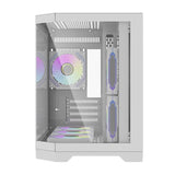 Darflash FT418 computerkasse + 6 aRGB-ventilatorer (hvid)