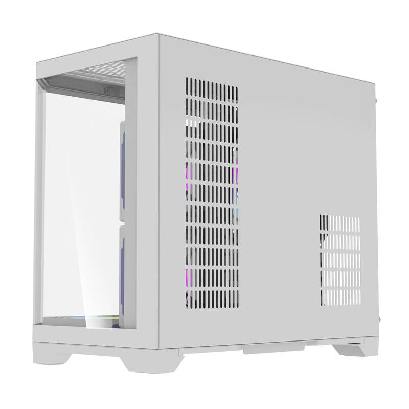 Darflash FT418 computerkasse + 6 aRGB-ventilatorer (hvid)