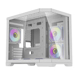 Darflash FT418 computerkasse + 6 aRGB-ventilatorer (hvid)