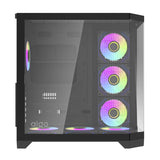 Darflash FT418 PRO computerkasse + 7 aRGB-ventilatorer (sort)
