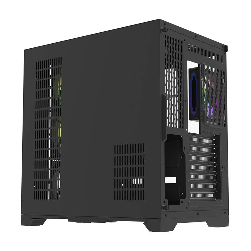 Darflash FT418 PRO computerkasse + 7 aRGB-ventilatorer (sort)