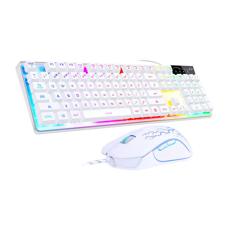 MageGee K1 kablet tastatur + mus (hvid)