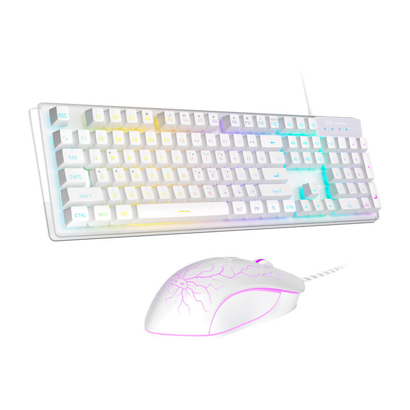 MageGee K1 kablet tastatur + mus (hvid)