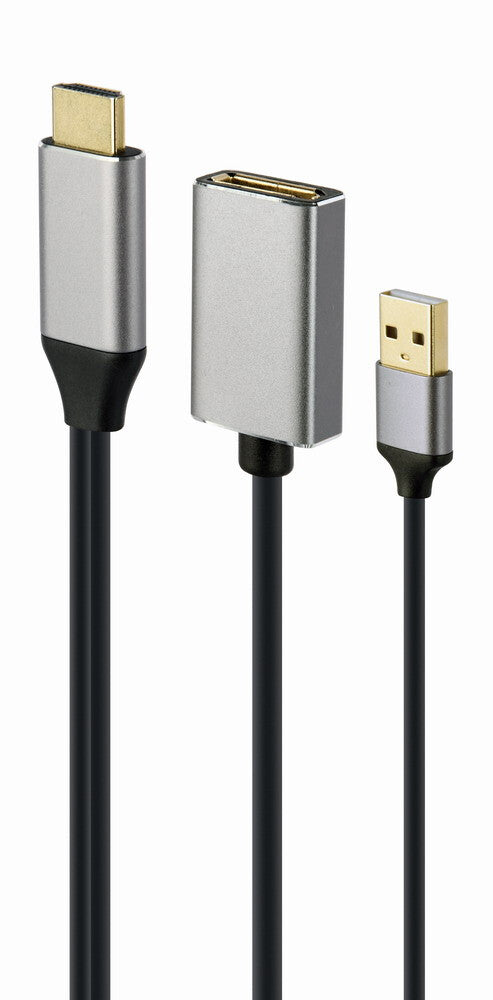 Gembird A-HDMIM-DPF-02 videokabel adapter 0,1 m HDMI Type A (Standard) DisplayPort Sort