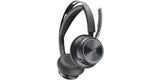 HP Poly Voyager Focus 2 Microsoft Teams Certified USB-C-C Headset +USB-C/A Adapter +Charging Stand