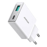 Joyroom-netoplader JR-TCF14 (A + C) Super Slim 20W (hvid)