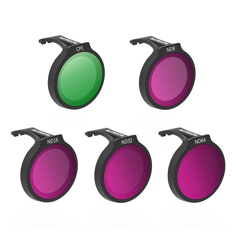 SUNNYLIFE sæt med fem filtre til DJI Neo CPL+ND8+ND16+ND32+ND64