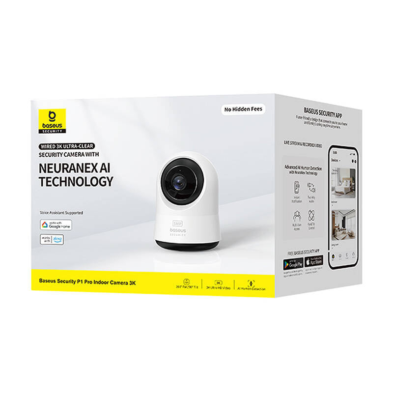 Baseus P1 Pro 3K Indendørs kamera (hvid)