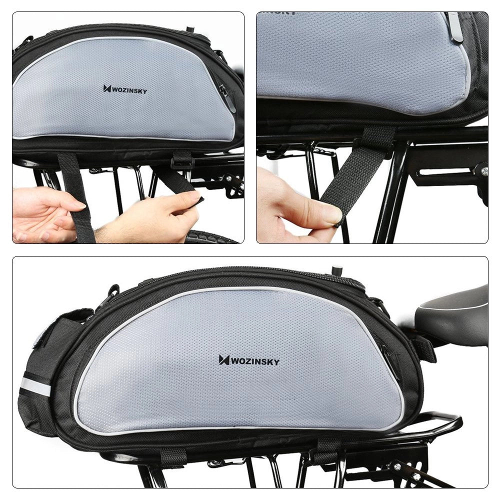 Wozinsky cykelbag med skulderrem 13l sort (WBB1BK)