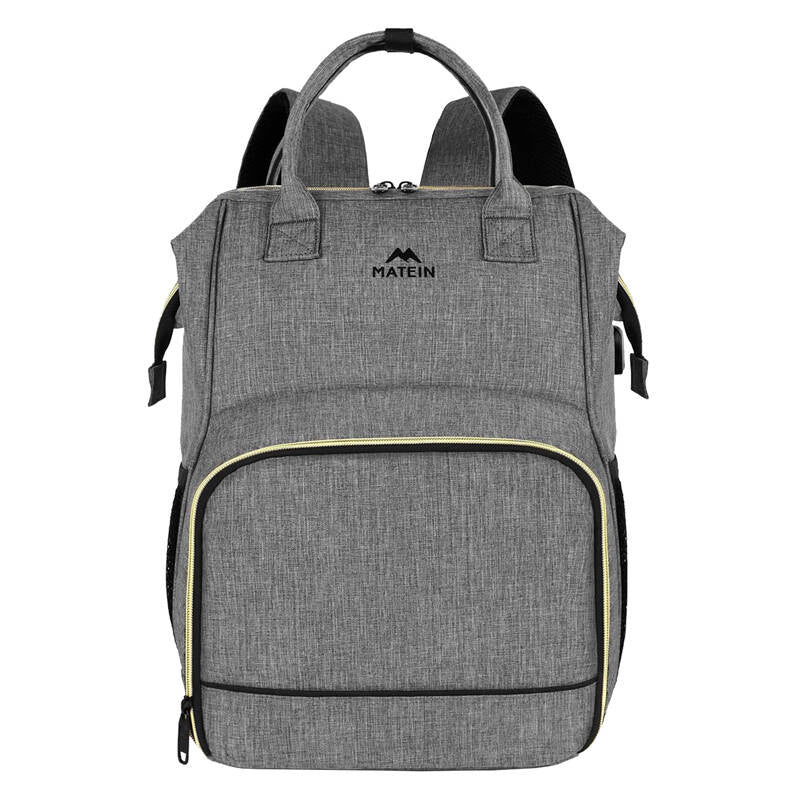 Laptop rygsæk / frokostpose 15,6' Matein 1368 USB Grey