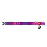 Hundehalsbånd af nylon med QR-kode WAUDOG 15 mm bredt, 25-35 cm langt lilla