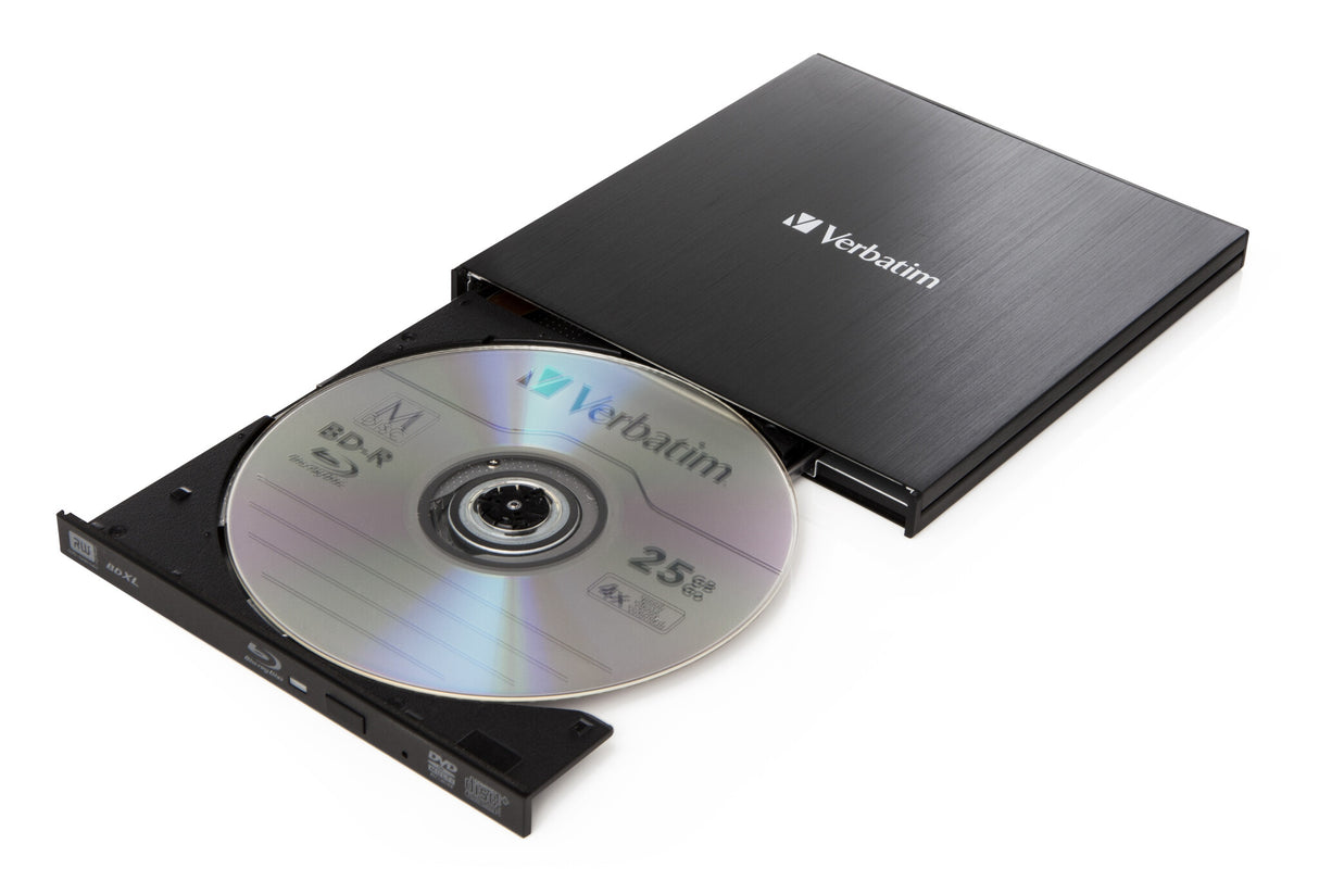 Verbatim External Slimline optisk diskdrev Blu-Ray RW Sort