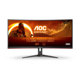 AOC G2 CU34G2XE/BK LED display 86,4 cm (34") 3440 x 1440 pixel Wide Quad HD LCD Sort, Rød