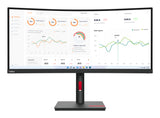 Lenovo ThinkVision T34w-30 LED display 86,4 cm (34") 3440 x 1440 pixel Wide Quad HD Sort