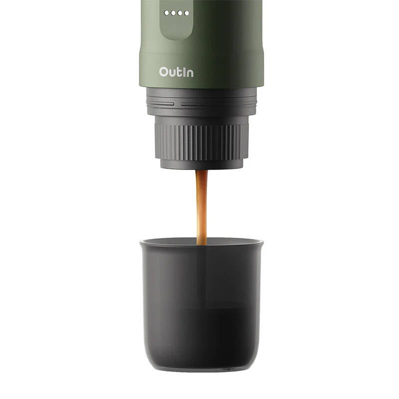 Outin Nano 7500mAh bærbar kaffemaskine (grøn)