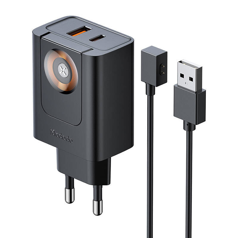McDodo CH-3700 30W 2-i-1 USB-C+A oplader, sort