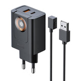 McDodo CH-3700 30W 2-i-1 USB-C+A oplader, sort