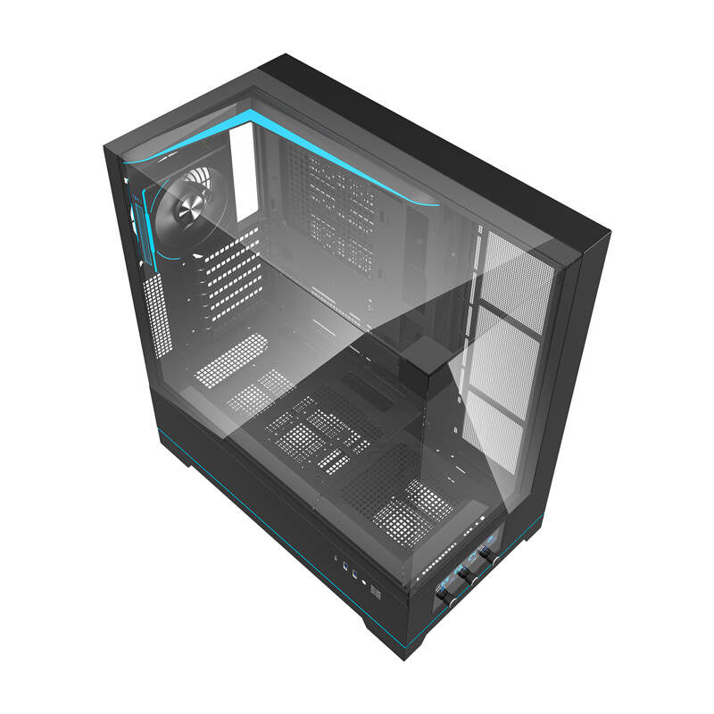 Darkflash DY450 PRO computercase (sort) + 1 fan