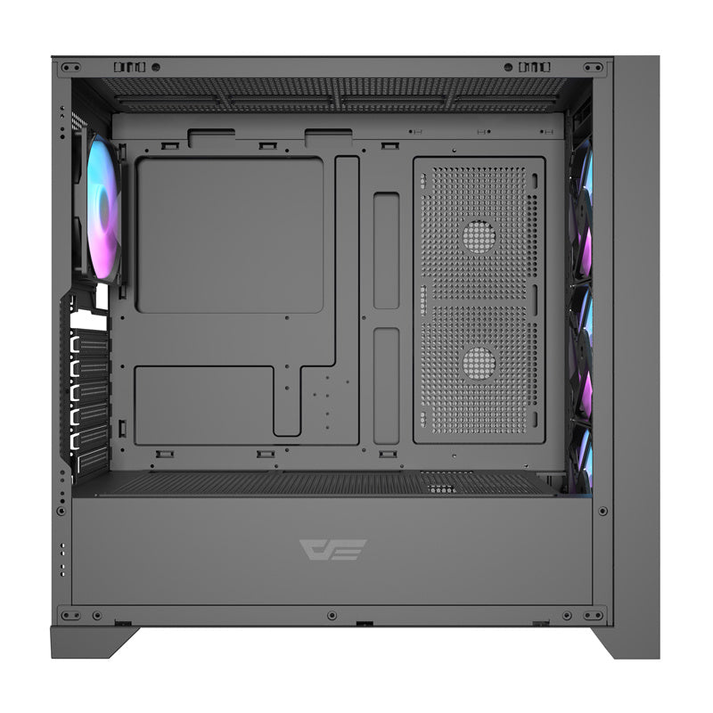 Darkflash DRX90 glas computerkasse (sort)