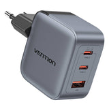 GaN Vention USB-C+C+A 70W oplader (grå)