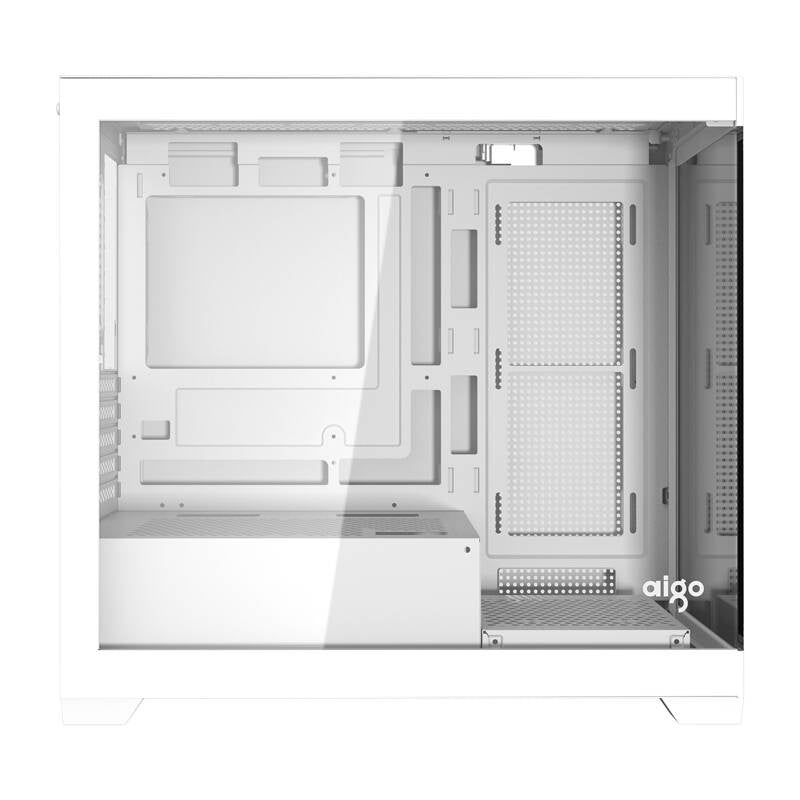 Darkflash C218M computercase + 6 ARGB-ventilatorer (hvid)