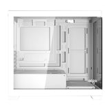 Darkflash C218M computercase + 6 ARGB-ventilatorer (hvid)
