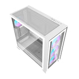 Darkflash DRX90 Glas computerkasse (hvid)