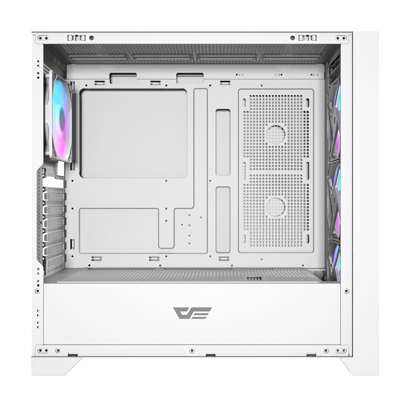 Darkflash DRX90 Glas computerkasse (hvid)