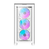 Darkflash DRX90 Glas computerkasse (hvid)