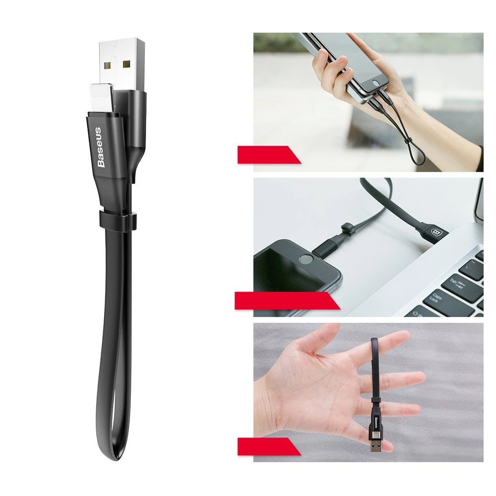 Baseus Nimble USB-A / Lightning 2A kabel 0,23 m - sort