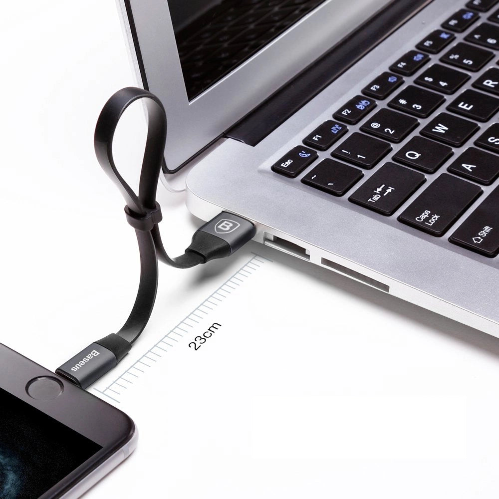 Baseus Nimble USB-A / Lightning 2A kabel 0,23 m - sort