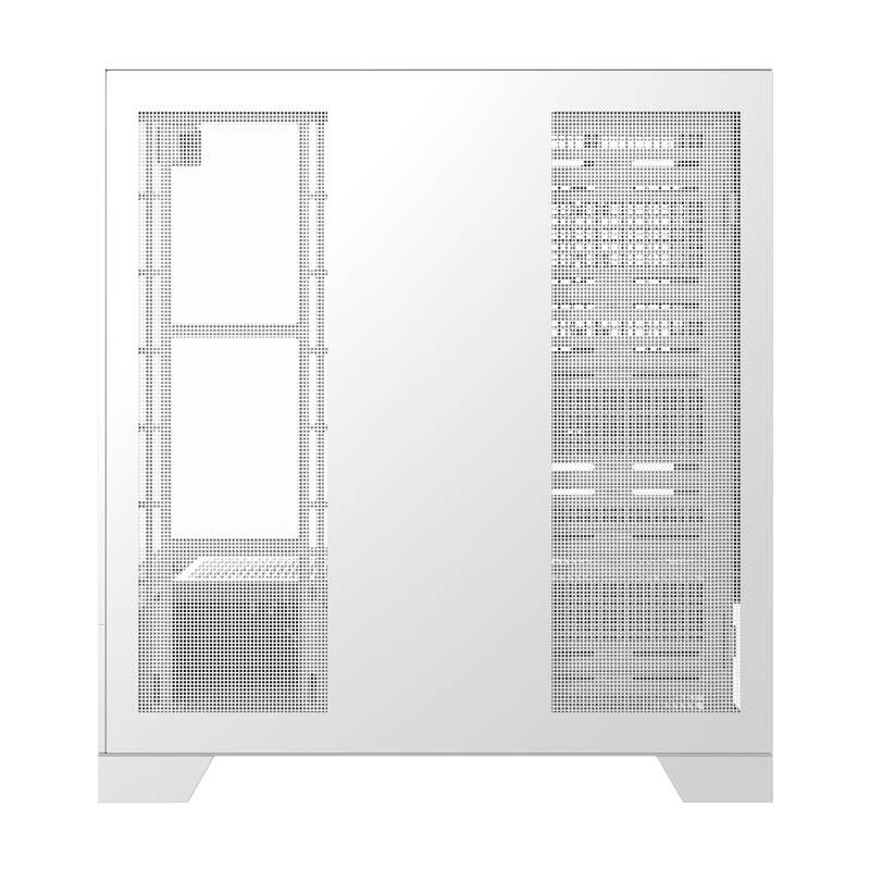 Darkflash DY450 PRO computercase (hvid) + 1 fan
