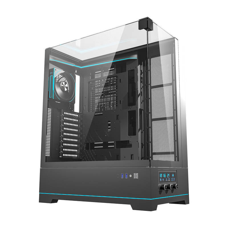 Darkflash DY450L PRO computercase (sort) + 1 fan