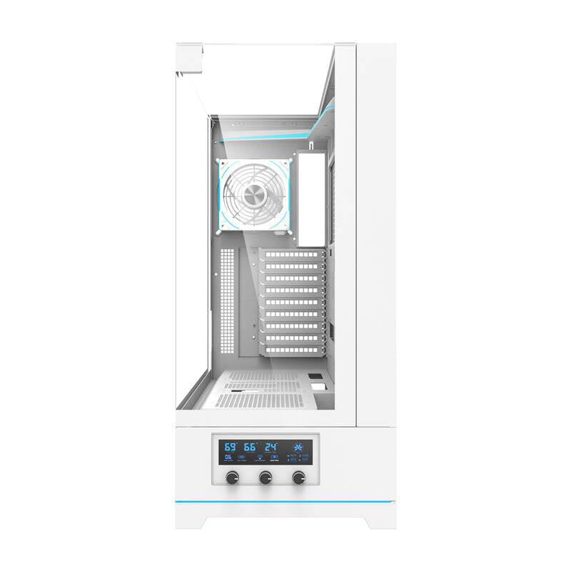 Darkflash DY450L PRO computercase (hvid) + 1 fan