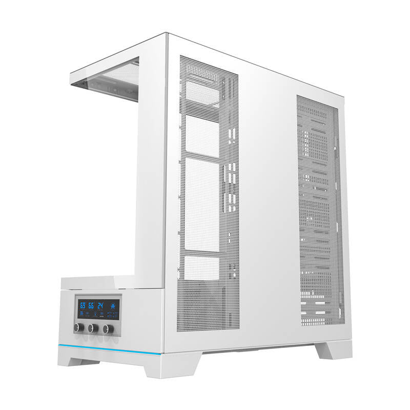Darkflash DY451 PRO computercase (hvid) + 1 fan