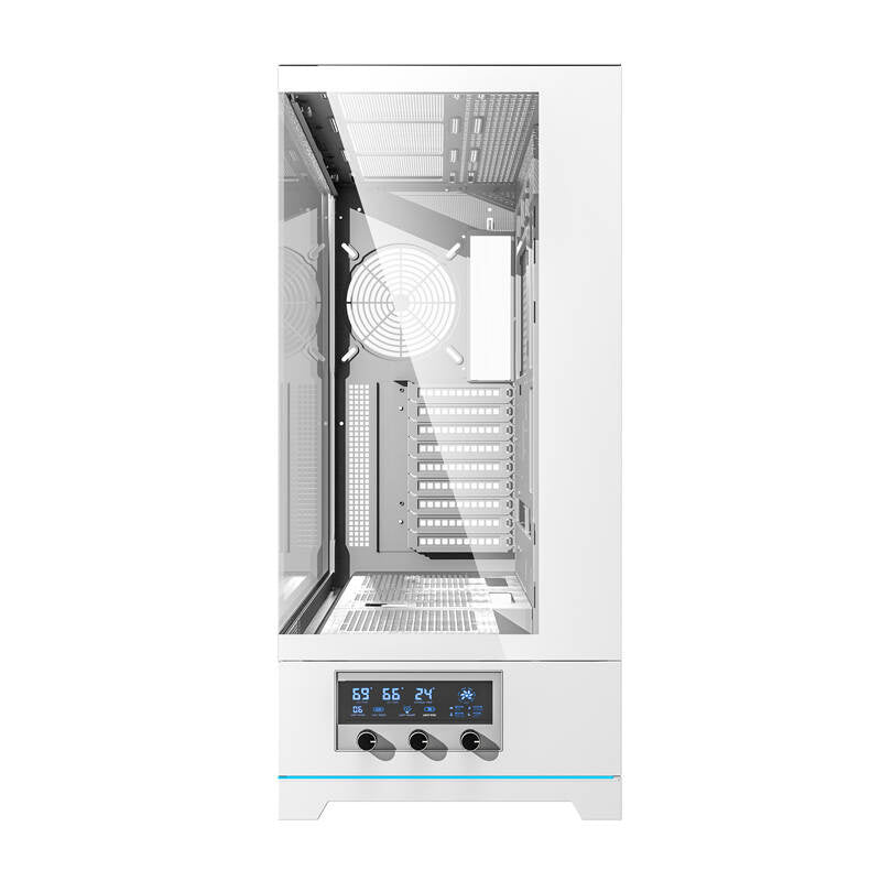 Darkflash DY451L computerhylster uden vifter (hvid)