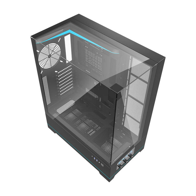 Darkflash DY450L computerhylster uden vifter (sort)