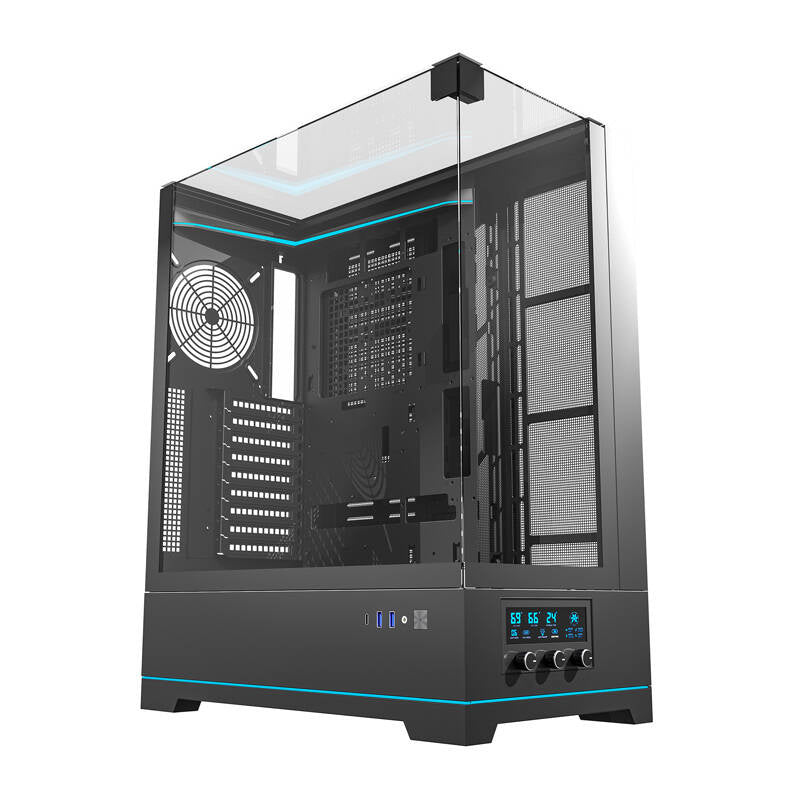 Darkflash DY450L computerhylster uden vifter (sort)