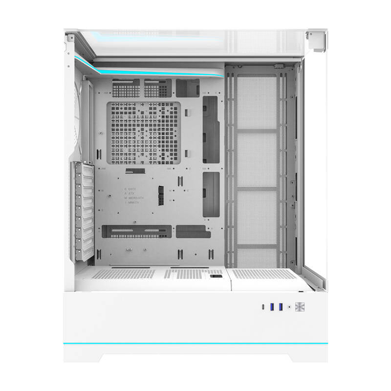Darkflash DY450L computerhylster uden vifter (hvid)