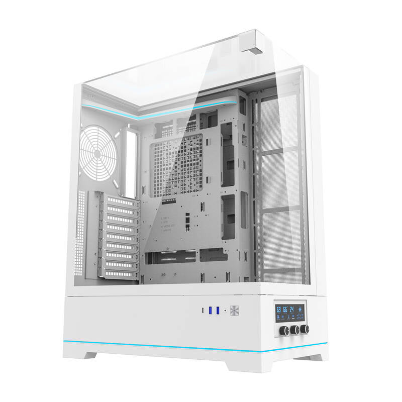 Darkflash DY450L computerhylster uden vifter (hvid)